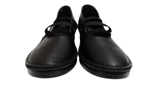 【インコルジェ3261 ブラック】ジグザグストラップパンプス